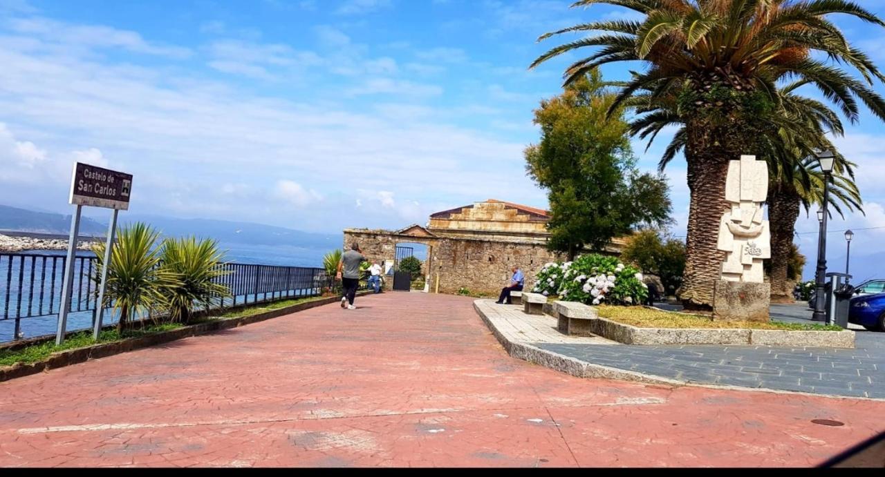Apartamento playa da Ribeira Finisterre Bagian luar foto